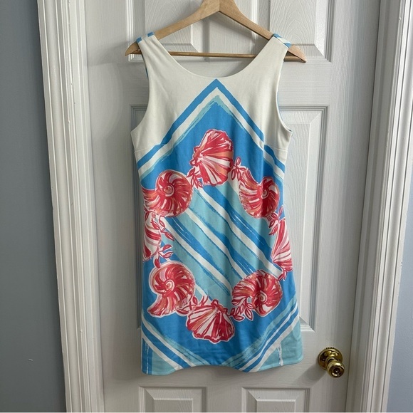 Lilly Pulitzer Dress Shift Mini Beach Coastal Shell Sleeveless Summer Size Small - Picture 4 of 8